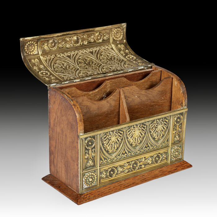 Art Deco Brass Stationery Box - Image 2