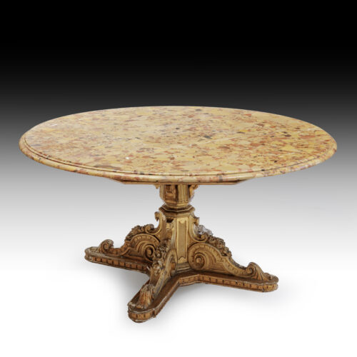 19th Century Antique Circular Dining Table 2418S A