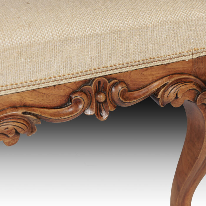 Pair 19th Century Walnut Stools - Image 3