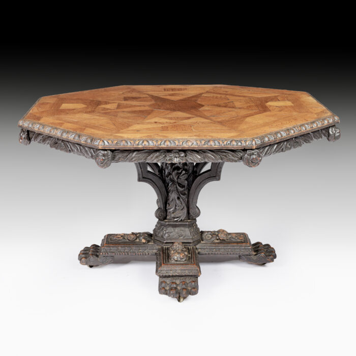 19th Century Oak Centre or Dining Table - Image 8