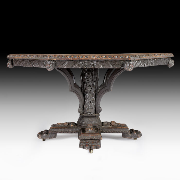 19th Century Oak Centre or Dining Table - Image 7