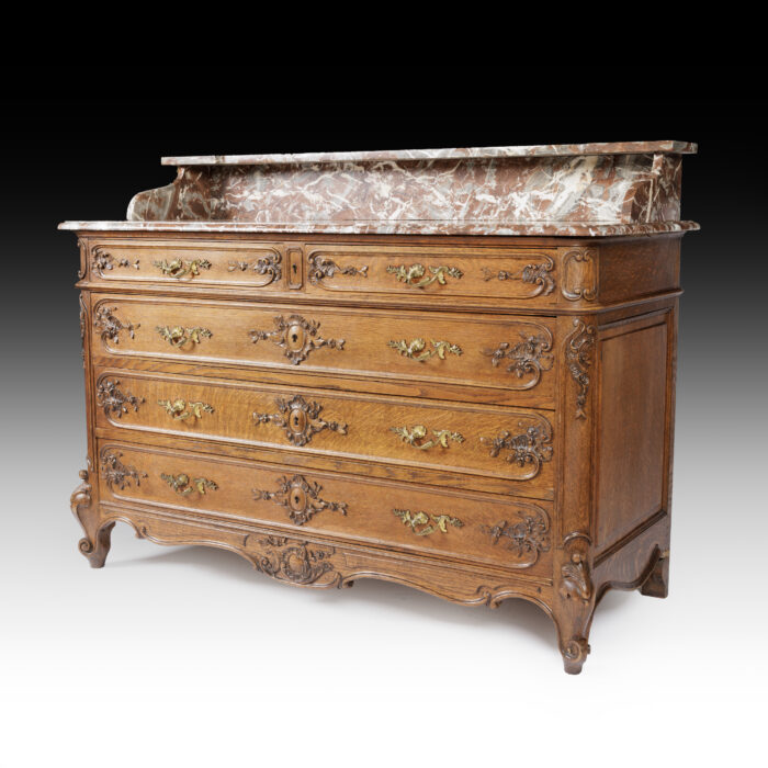 19th Century French Oak Commode - Image 3