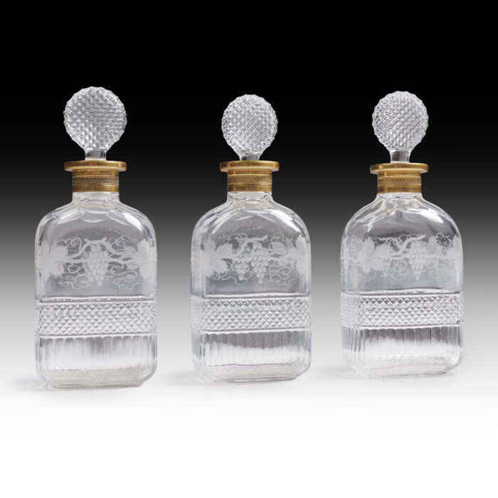 Set Three Antique Glass Decanters - Image 3