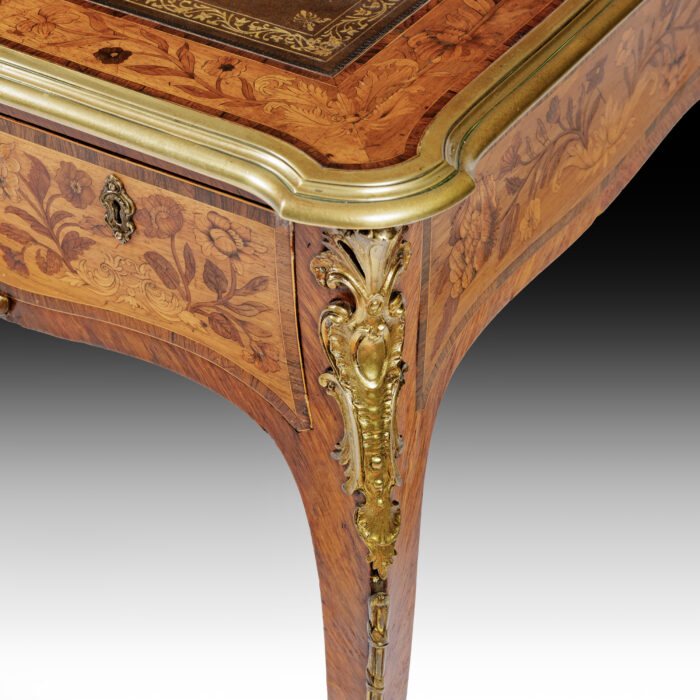 Exceptional 19th Century Marquetry Writing Table - Image 2