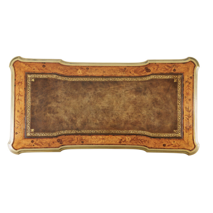 Exceptional 19th Century Marquetry Writing Table - Image 4
