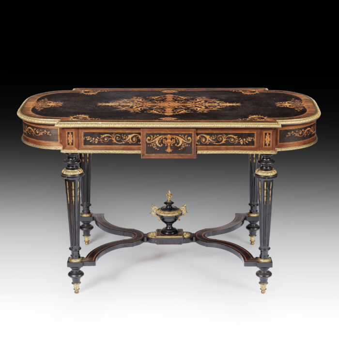 19th Century French Marquetry Centre Table