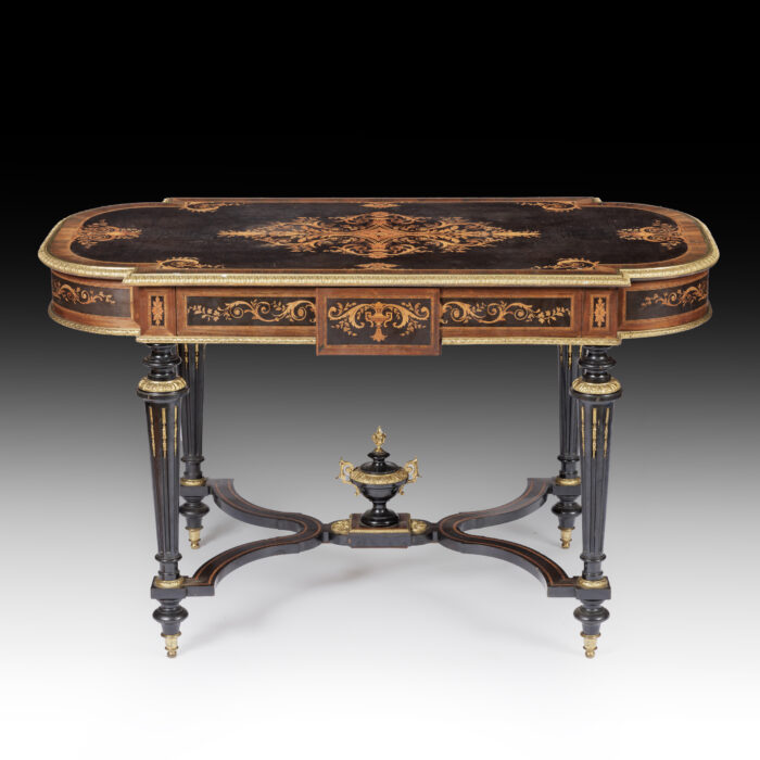 19th Century French Marquetry Centre Table - Image 7