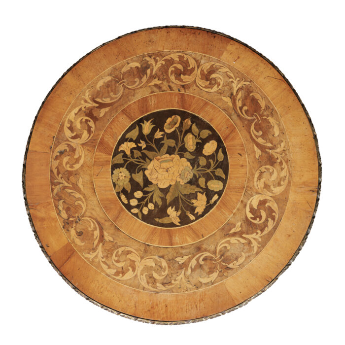Matched Pair 19th Century Marquetry Occasional Tables - Image 6