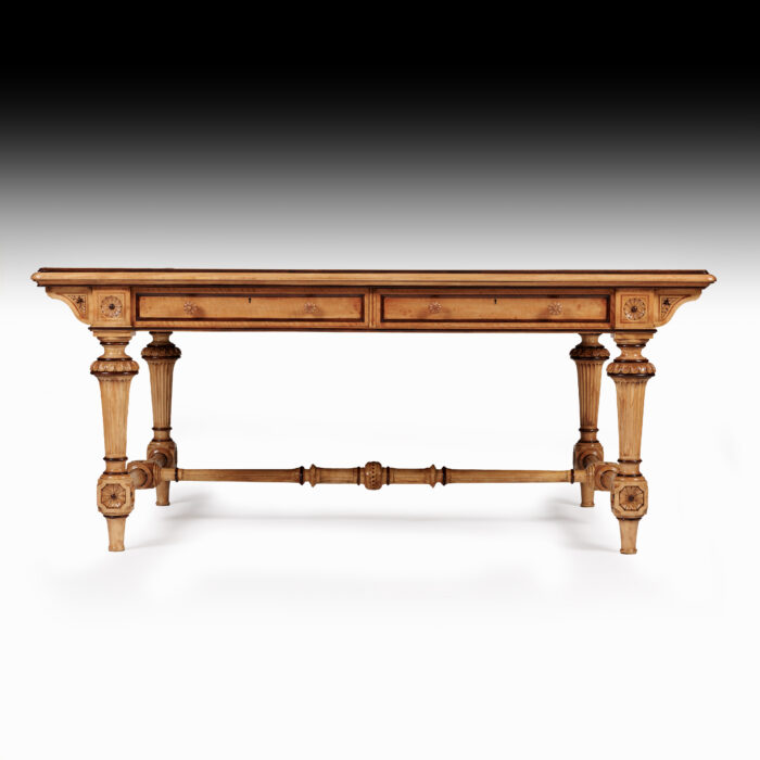 Exceptional Antique Writing Table - Holland & Sons - Image 11