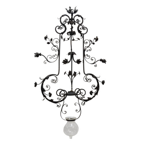 Antique Wrought Iron Chandelier 2414s A