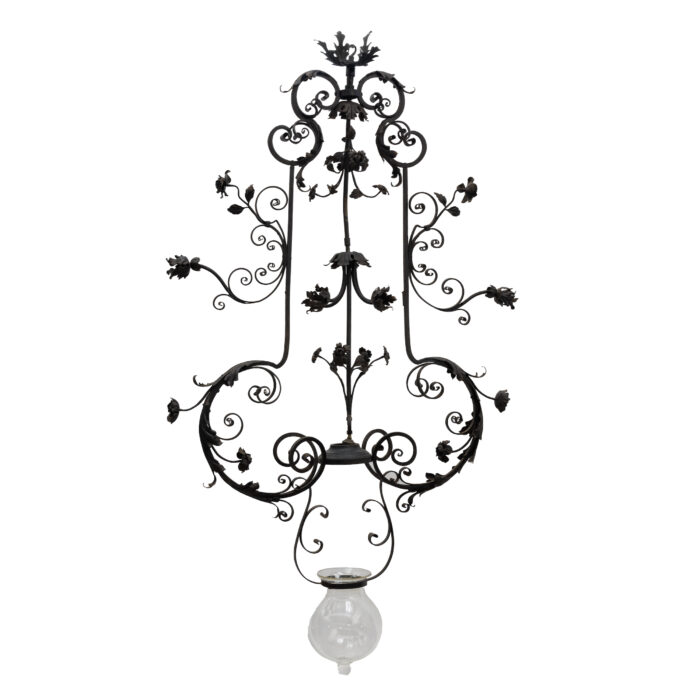 Antique Wrought Iron Chandelier