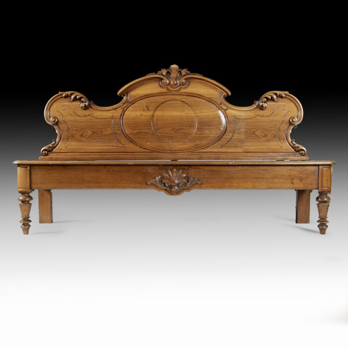 Matched Pair Early 20th Century Antique Benches - Image 4
