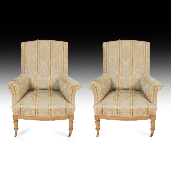 Pair 19th Century Antique Armchairs