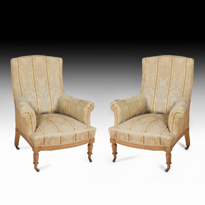 Pair 19th Century Antique Armchairs - Image 3