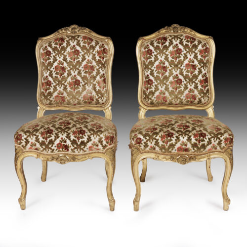 Pair of French Louis XV Chairs 2468S C