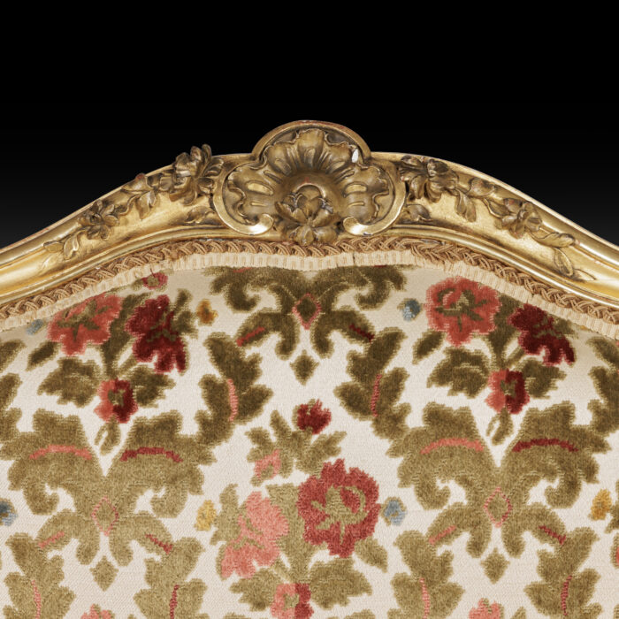 Pair of Louis XV Gilded Side Chairs - Image 3