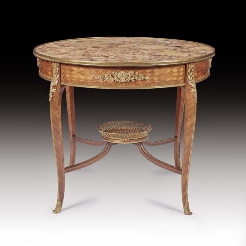 antique-centre-table-marble-top-with-parquetry