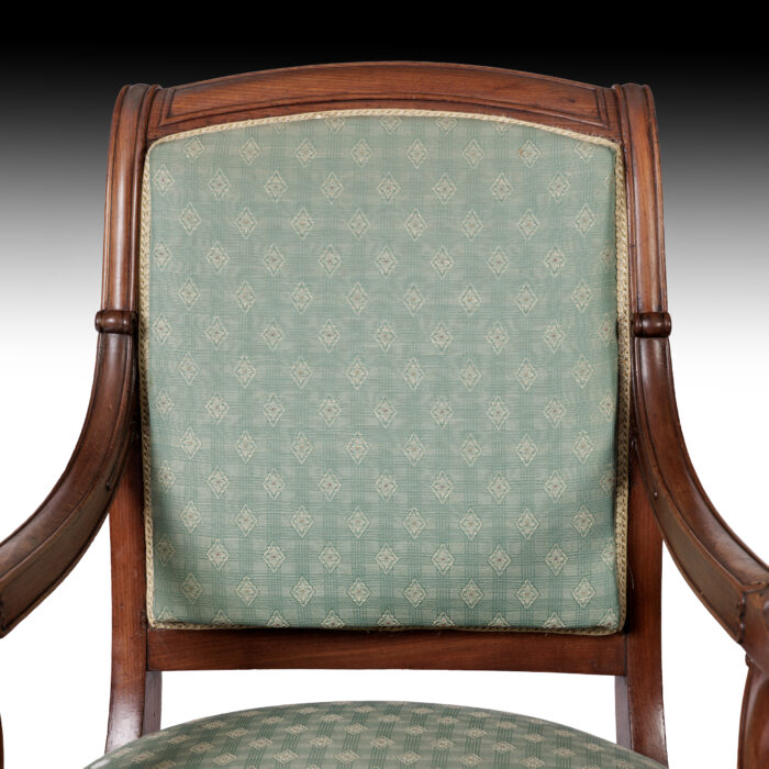 Pair French Empire Carver Chairs - Image 7