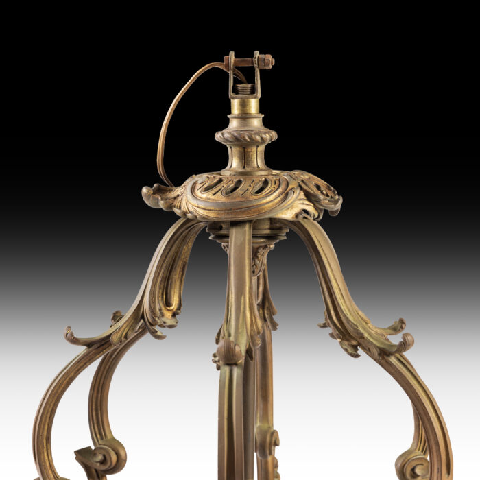 Exceptional Pair Bronze Antique Lanterns - Image 5