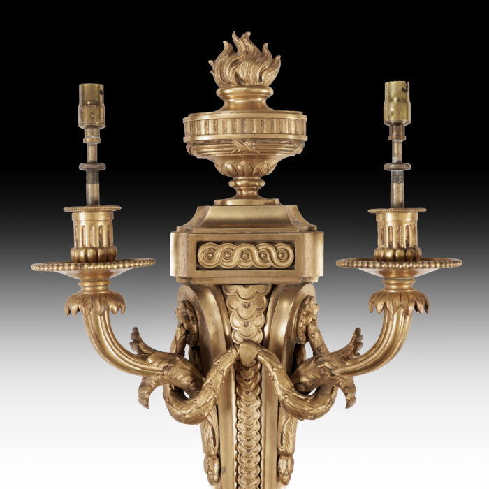 Pair Antique Wall Lights - Image 7