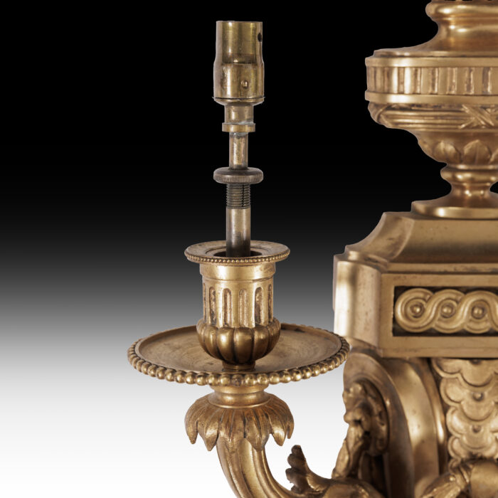 Pair Antique Wall Lights - Image 5