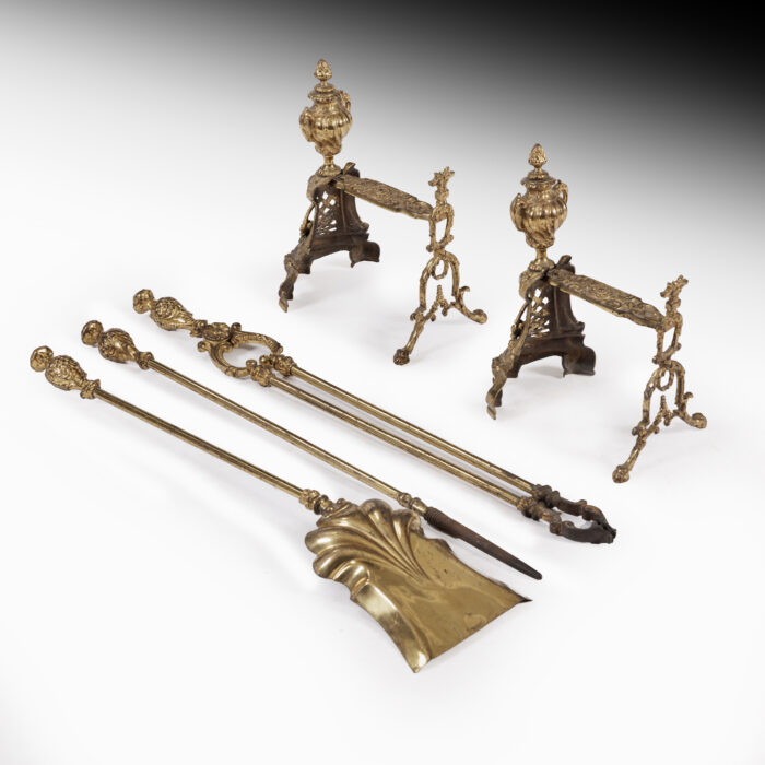 Antique French Fire Set - Image 9
