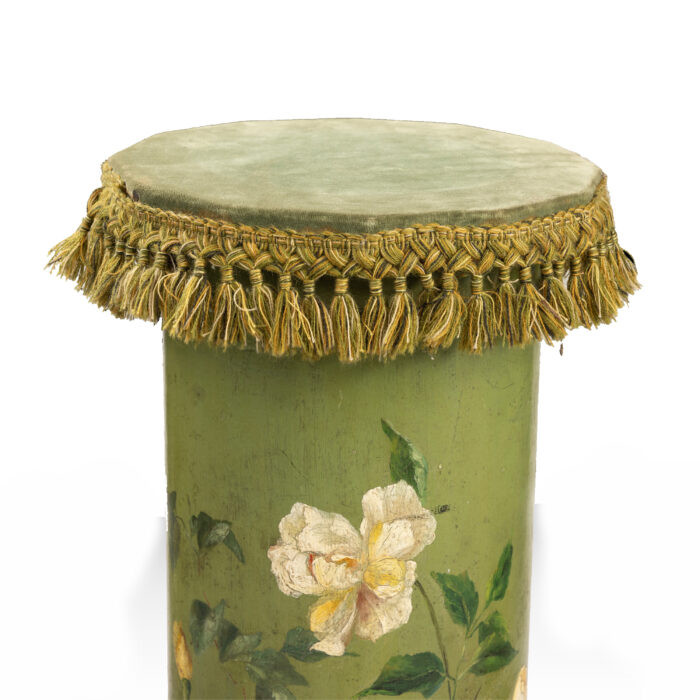 Pair Hand-Painted Antique Columns - Image 3