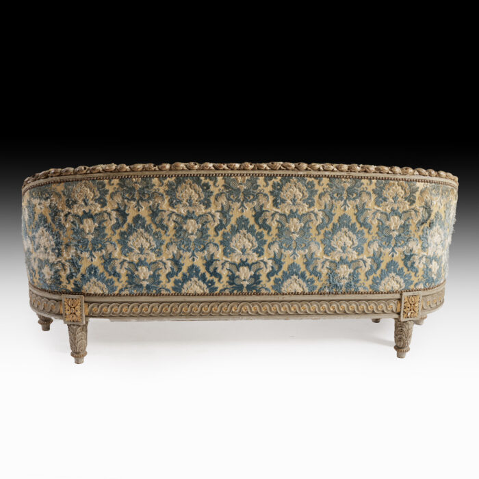 19th Century French Rose Carved Queen Bed - Image 8
