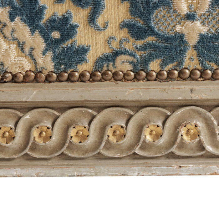 19th Century French Rose Carved Queen Bed - Image 5