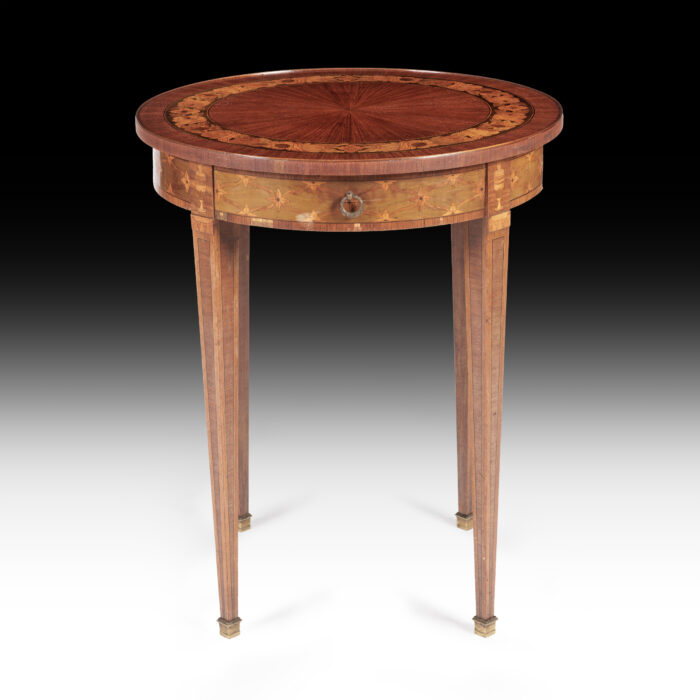 French Antique Marquetry Side Table