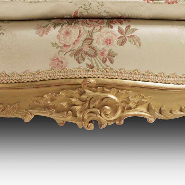 Pair Gilded Wing Chairs - Image 5