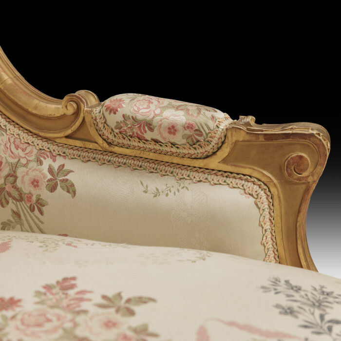 Pair Gilded Wing Chairs - Image 6