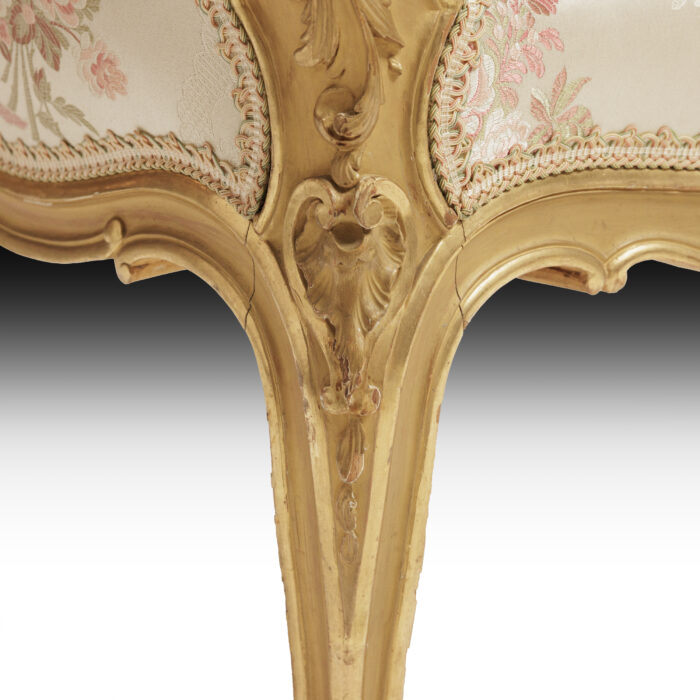 Pair Gilded Wing Chairs - Image 8