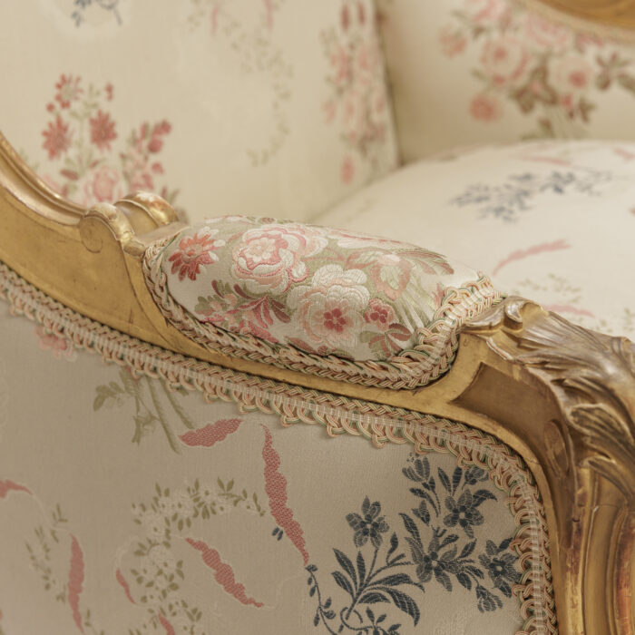 Pair Gilded Wing Chairs - Image 12
