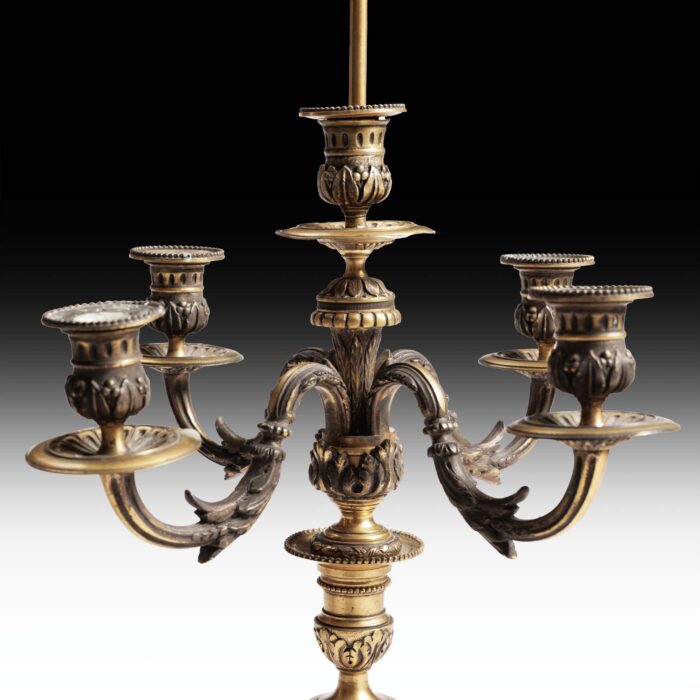Pair Large Antique Lamps - Image 6