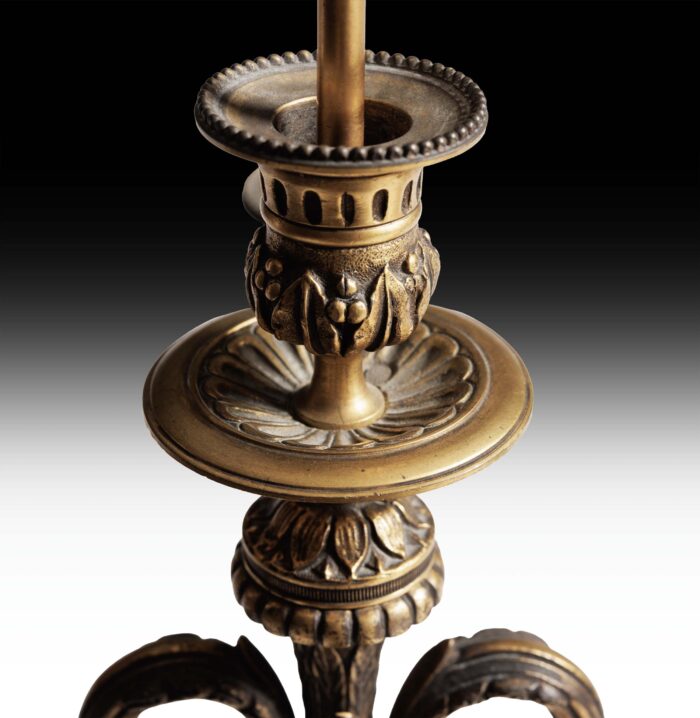 Pair Large Antique Lamps - Image 2