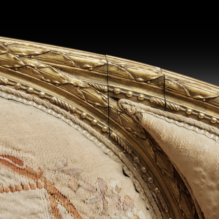 French Gilded Salon Settee - Image 11