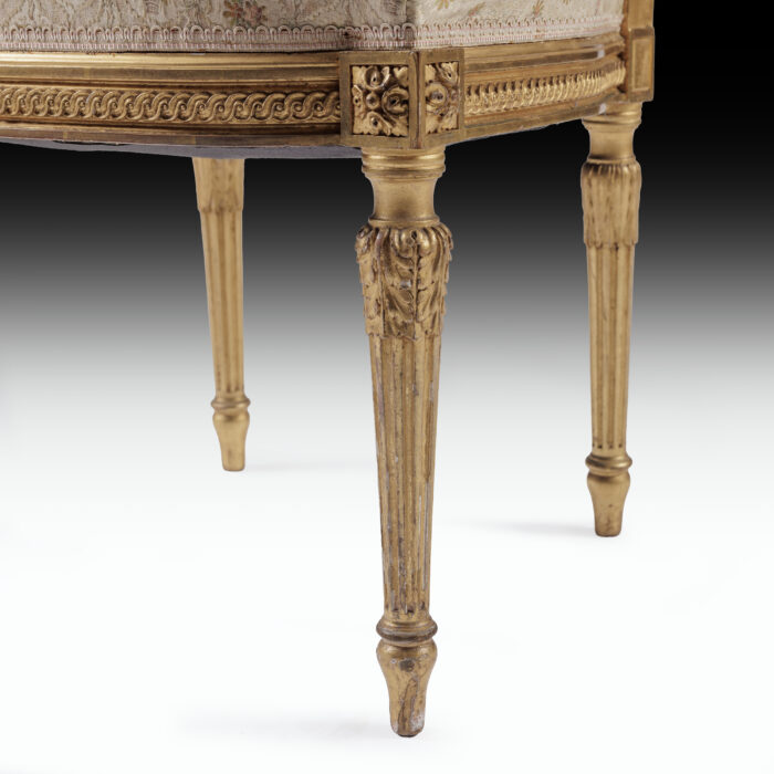 Set 8 19th Century Gilded Dining Chairs - Image 9