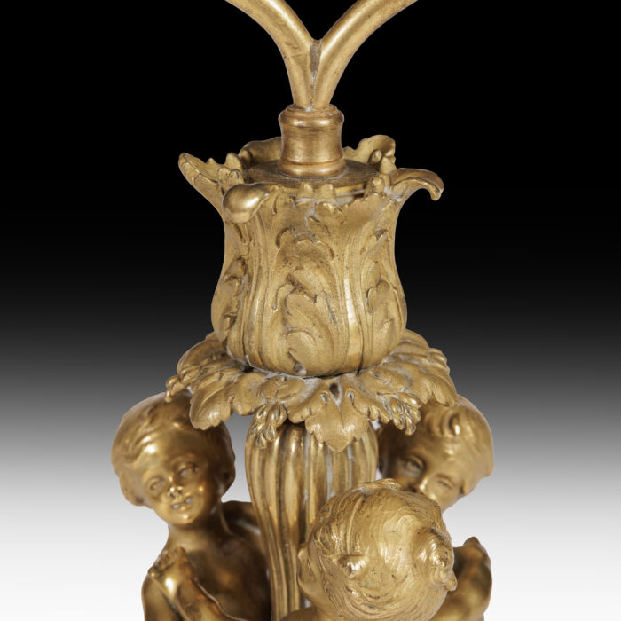 Antique Ormolu Lamp - Image 8