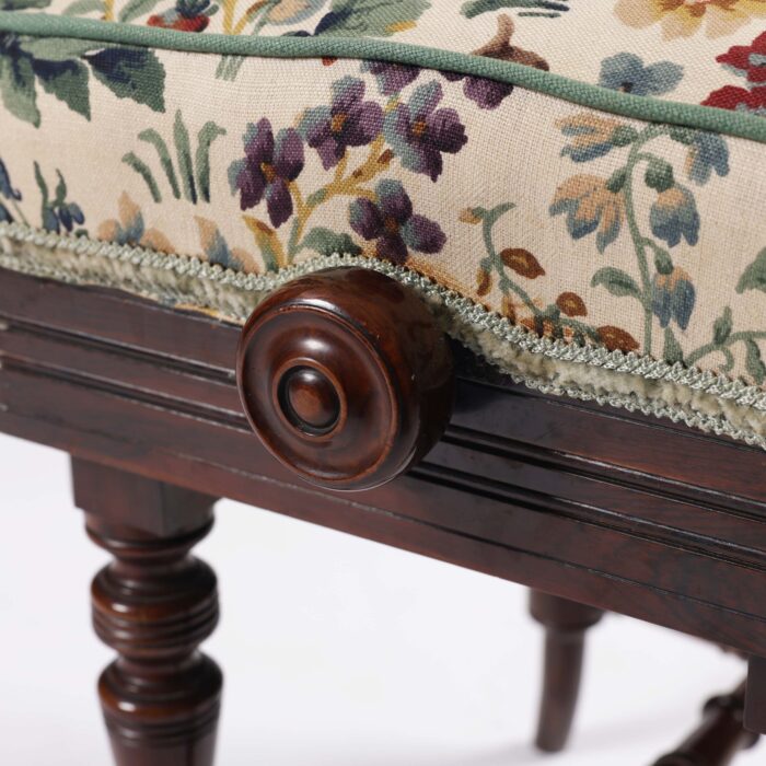 Adjustable Antique Piano Stool - Image 4