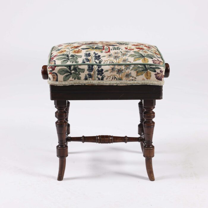 Adjustable Antique Piano Stool - Image 3