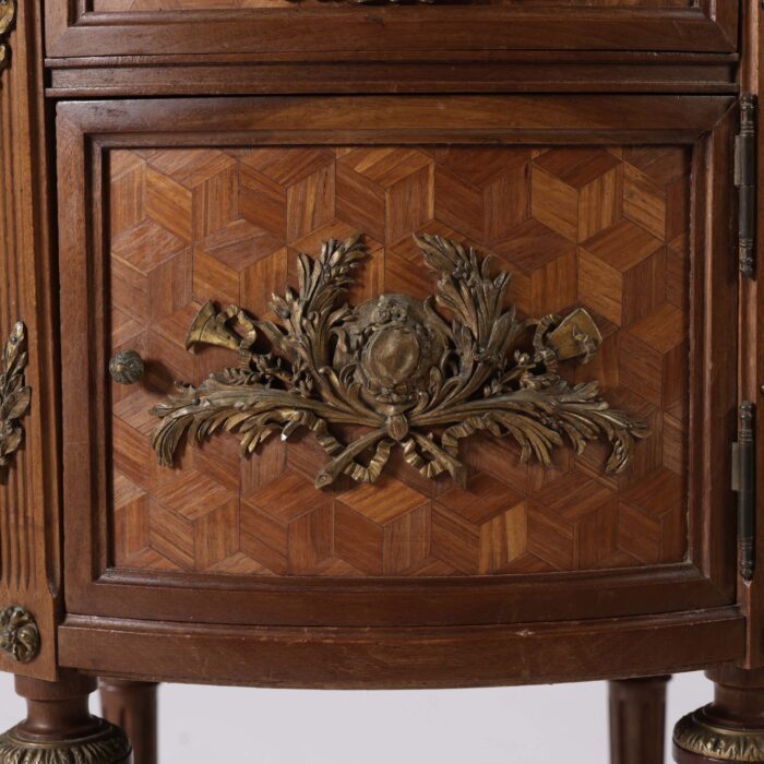 Matched Pair French Parquetry Side tables - Image 6