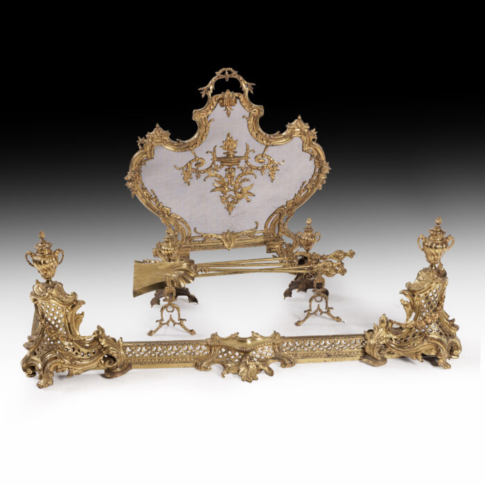 Antique French Fire Set - Image 23