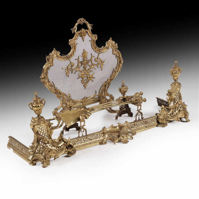 Antique French Fire Set - Image 22