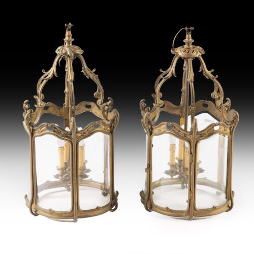 pair antique lanterns