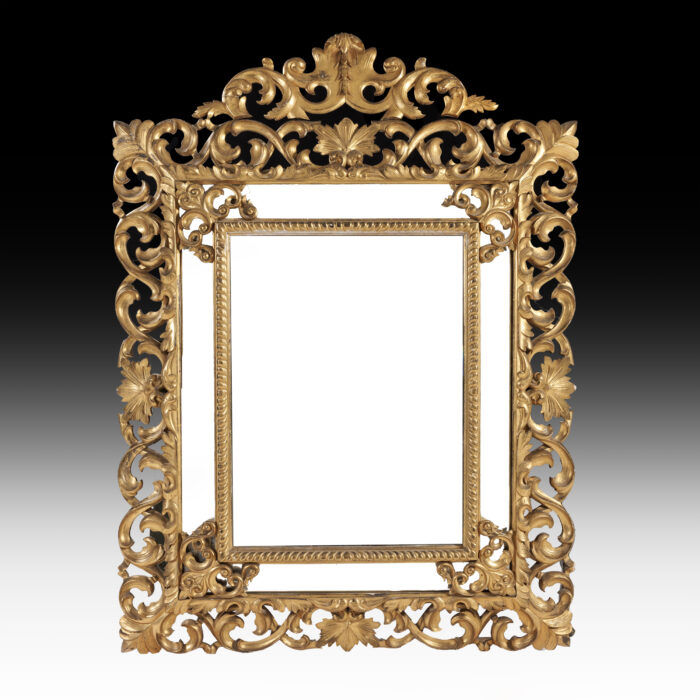 19th Century Cushion Mirror