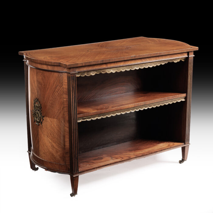 Rare Freestanding English Library Bookcase Table