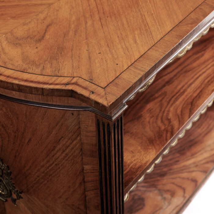 Rare Freestanding English Library Bookcase Table - Image 5