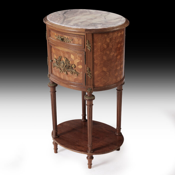 Pair Antique Bedside Tables - Image 4