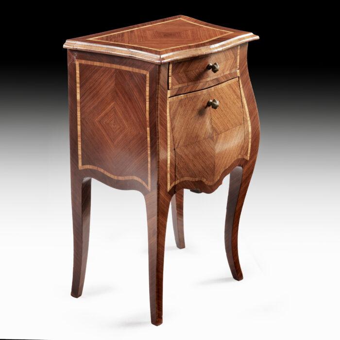 Pair French Bedside Tables - Image 4